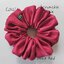 Scrunchie satin ยางรัดผม โดนัท รุ่นผ้าซาตินเนื้อผ้าหนานุ่ม ลื่นสวยหรู SIZE L 15 cm. (มีหลายสี) CINITA
