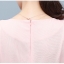 ชุดเดรสสั้นผ้าชีฟองสีชมพูโอโรส แขนสั้นกลีบ