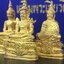 พระพุทธมหามณีรัตนปฎิมากร(พระแก้วมรกต)รุ่น เฉลิมพระเกียรติ วัดพระศรีรัตนศาสดารามราม(วัดพระแก้ว) ปี2543 เนื้อเงินชุบทองพ่นทรายขัดเงาบางส่วน พิมพ์ใหญ่ลอยองค์ ชุด 3 ฤดู ตอกโค๊ตหมายเลขเดียวกันทั้ง3องค์ ชุดหมายเลข( ช147)สภาพผิวสวยดุจทองคำกล่องบรรจุเดิมครบ