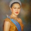 ภาพวาดพระราชินีสวมมงกุฎ (ใหญ่)