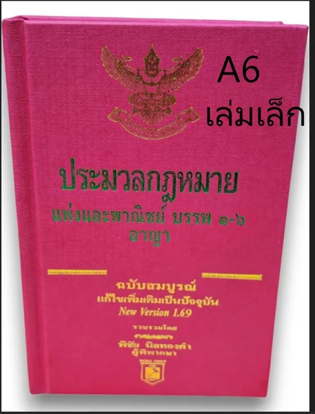 (แถมปกใส) ประมวลกฎหมายแพ่งและพาณิชย์ และอาญา ฉบับสมบูรณ์ 1.69 พิชัย นิลทองคำ TBK1219 sheetandbook image 4 (แถมปกใส) ประมวลกฎหมายแพ่งและพาณิชย์ และอาญา ฉบับสมบูรณ์ 1.69 พิชัย นิลทองคำ TBK1219 sheetandbook image 4