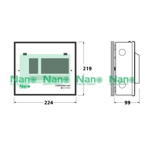 **ตู้เปล่า ปลั๊กออน** Nano ตู้คอนซูมเมอร์ ยูนิต กล่องควบคุมไฟ Consumer Unit คอนซูมเมอร์